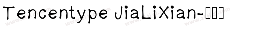 Tencentype JiaLiXian字体转换